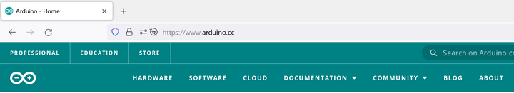 Abb. 1: Um die Arduino-IDE von der Homepage herunterzuladen, wählen Sie "Software" aus. Quelle: arduino.cc