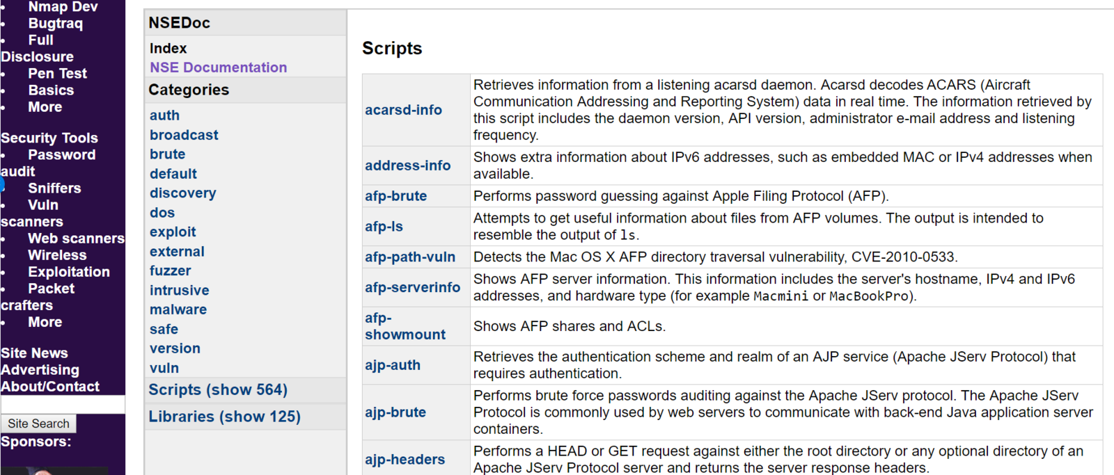 Abb. 3: Die NSE-Dokumentation. © Eric Amberg