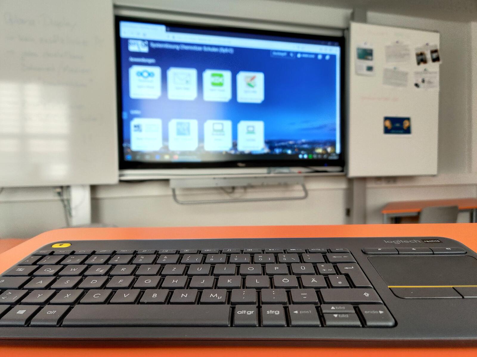 Abb. 2: Interaktive Tafel mit SyS-C-Portal © SyS-C