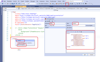 Abb. 4: Vorlagen auch für die Definition des UI in Visual Studio auf der Basis von XAML. © V. Krypczyk