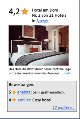 Abb. 4: Skizze der Detailseite eines Hotels für einen Reiseratgeber. © O. Hummel Abb. 4: Skizze der Detailseite eines Hotels für einen Reiseratgeber. © O. Hummel