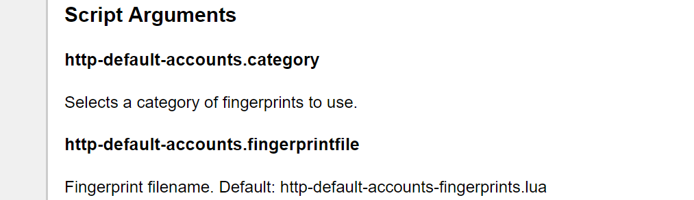 Abb. 5: Die unterstützten Argumente. @ Eric Amberg