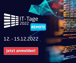 IT-Tage 2022 Remote | Jetzt anmelden